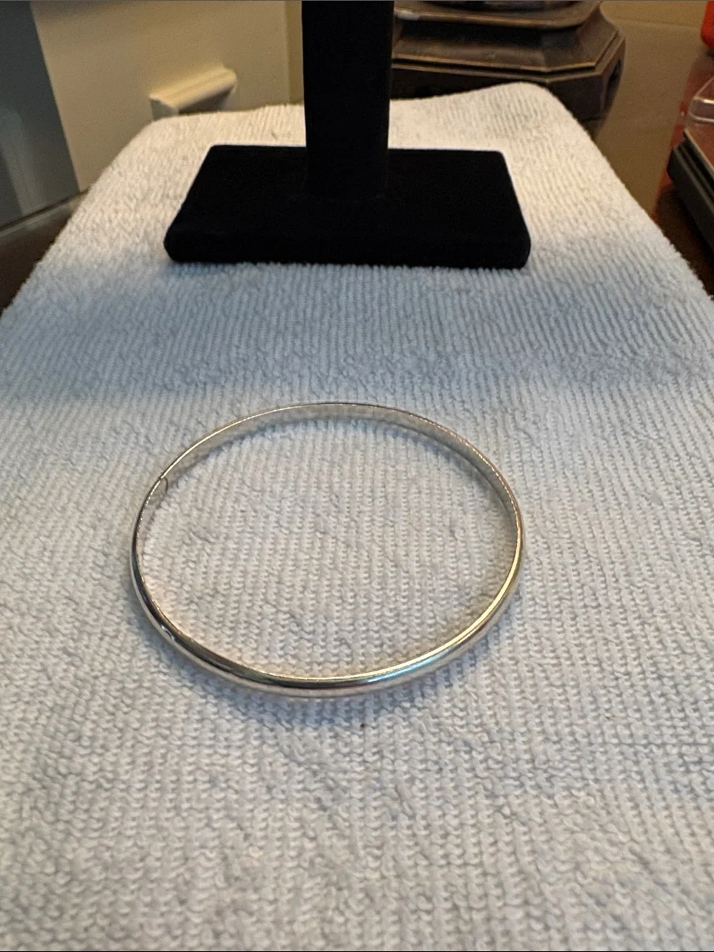 925 Solid Sterling Silver Classic Round Slip-On Bracelet